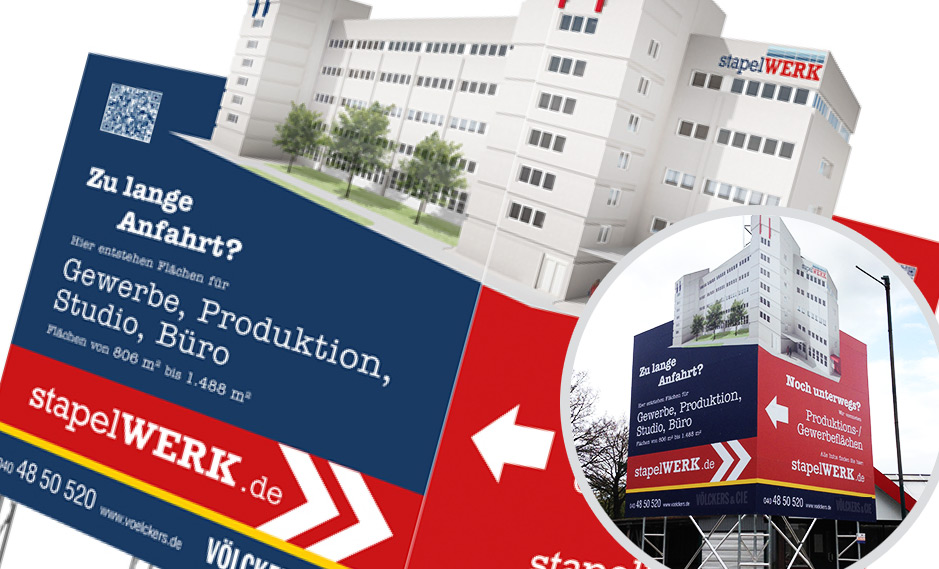Werbeschild / Bauschild Entwicklung